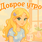 Открытки картинки Доброе Утро для девочек Открытки картинки Доброе Утро для девочек
