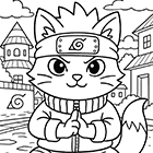 Раскраски котики-ниндзя в стиле Наруто — от YouLoveIt.ru Раскраски котики-ниндзя в стиле Наруто — от YouLoveIt.ru