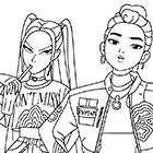 KPop Demon Hunters раскраски KPop Demon Hunters раскраски