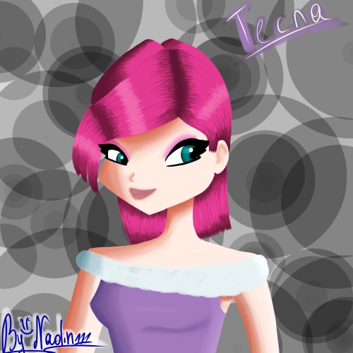 Текки, закос под 3D.