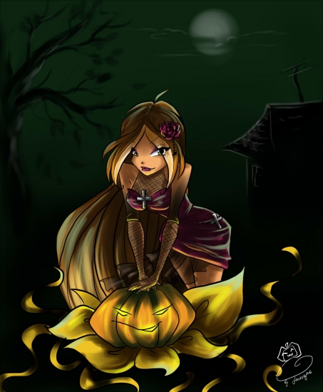 Flora Happy Halloween by fantazyme