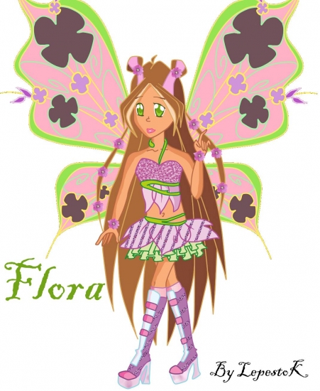 Flora believix  anime by LepestoK
