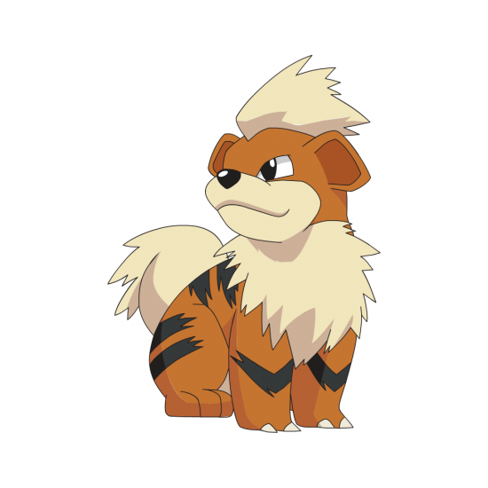 Картинка покемон Гроулит / growlithe