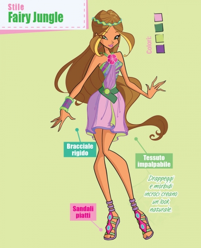 Клуб Винкс 7 сезон Флора стиль Fairy Jungle