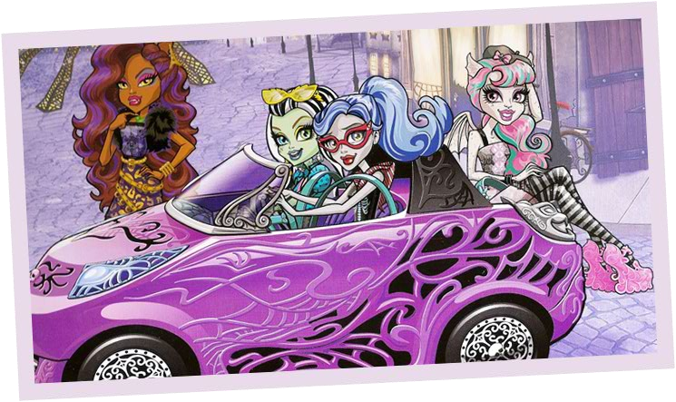 Машинка Monster High Монстро-мобиль