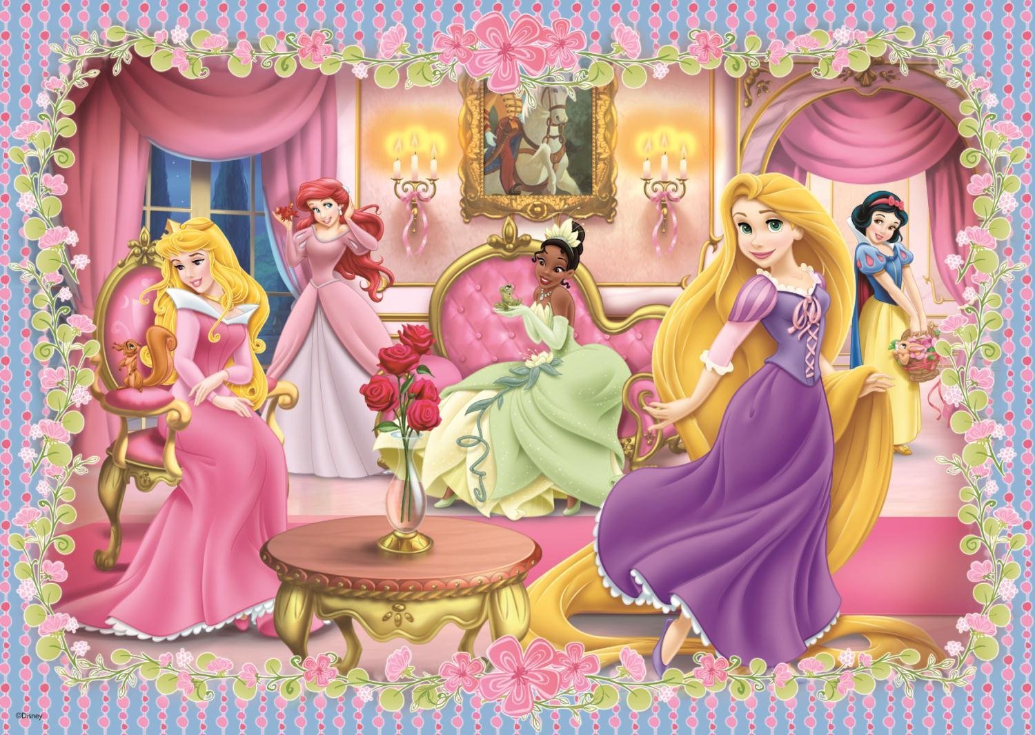 Красивые мультяшные принцессы на торт
