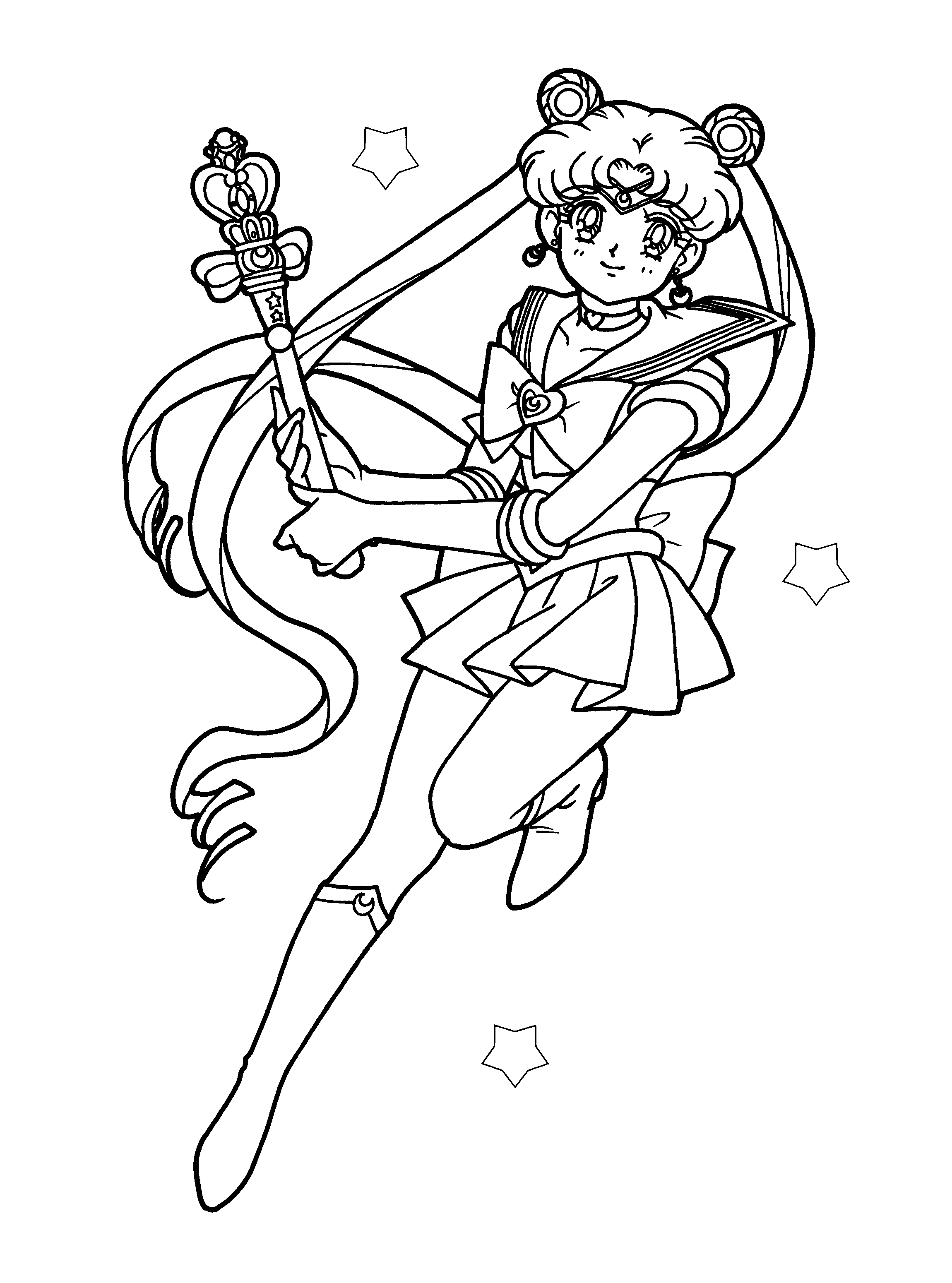 Сейлормун раскраска Sailor Star
