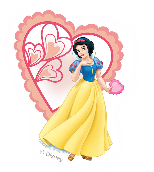 Дисней принцессы: Картинки с валентинками