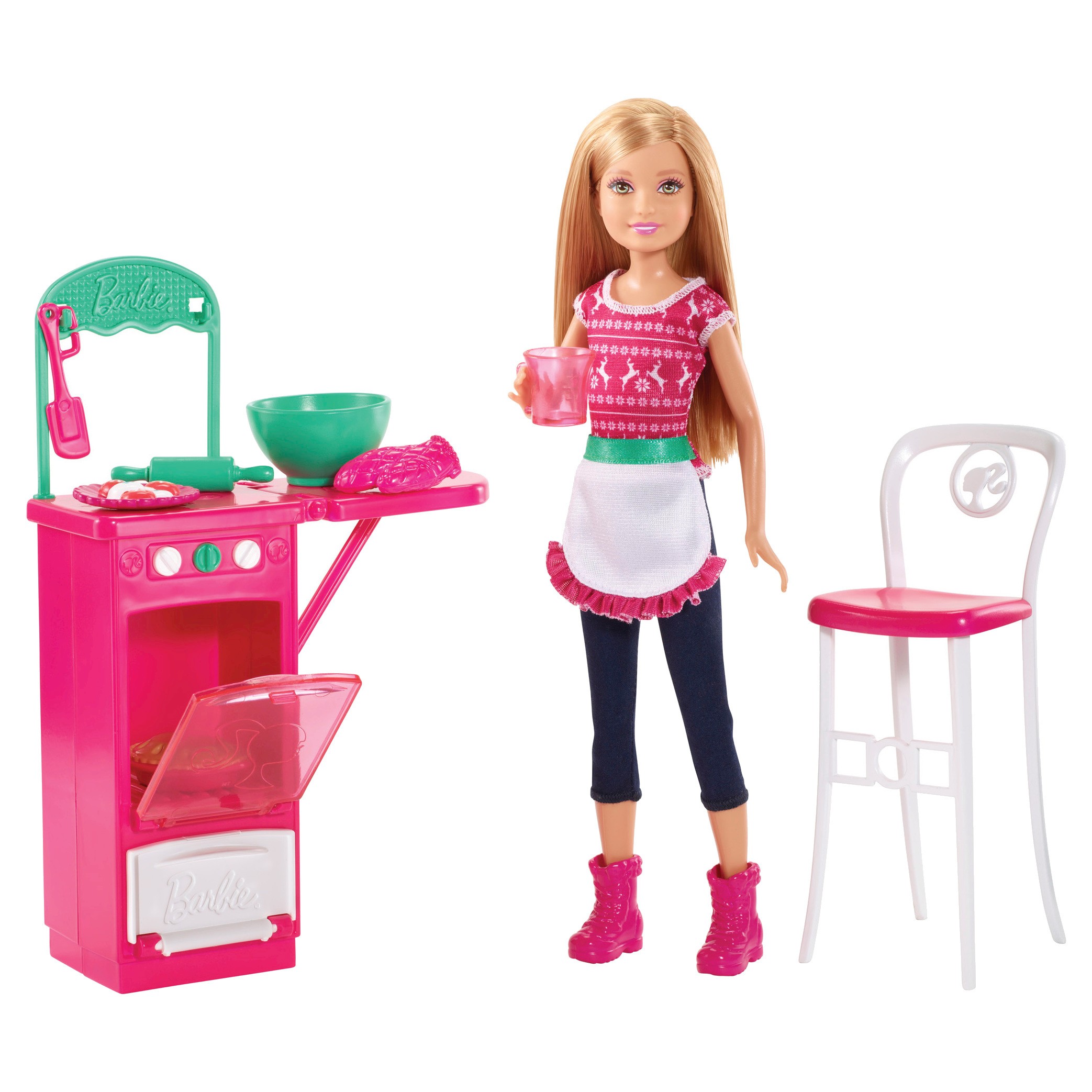 Барби малышку. Игровой набор Mattel Barbie. Стейси Barbie кухня. Куклы Барби с сёстрами. Барби наборы новые.