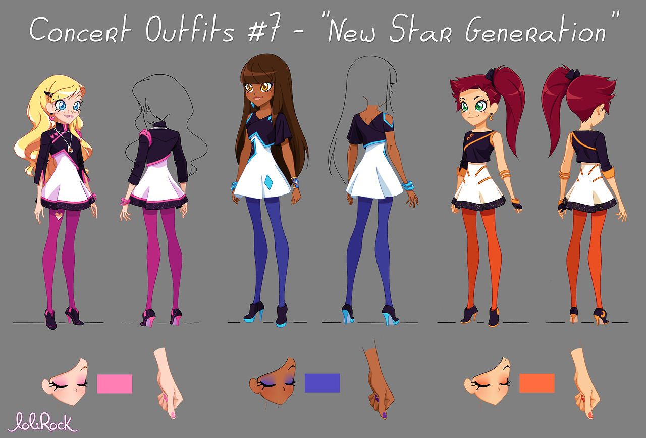 Lolirock costumes for girls